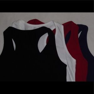 Razor-back Crop Tank 4-Pack